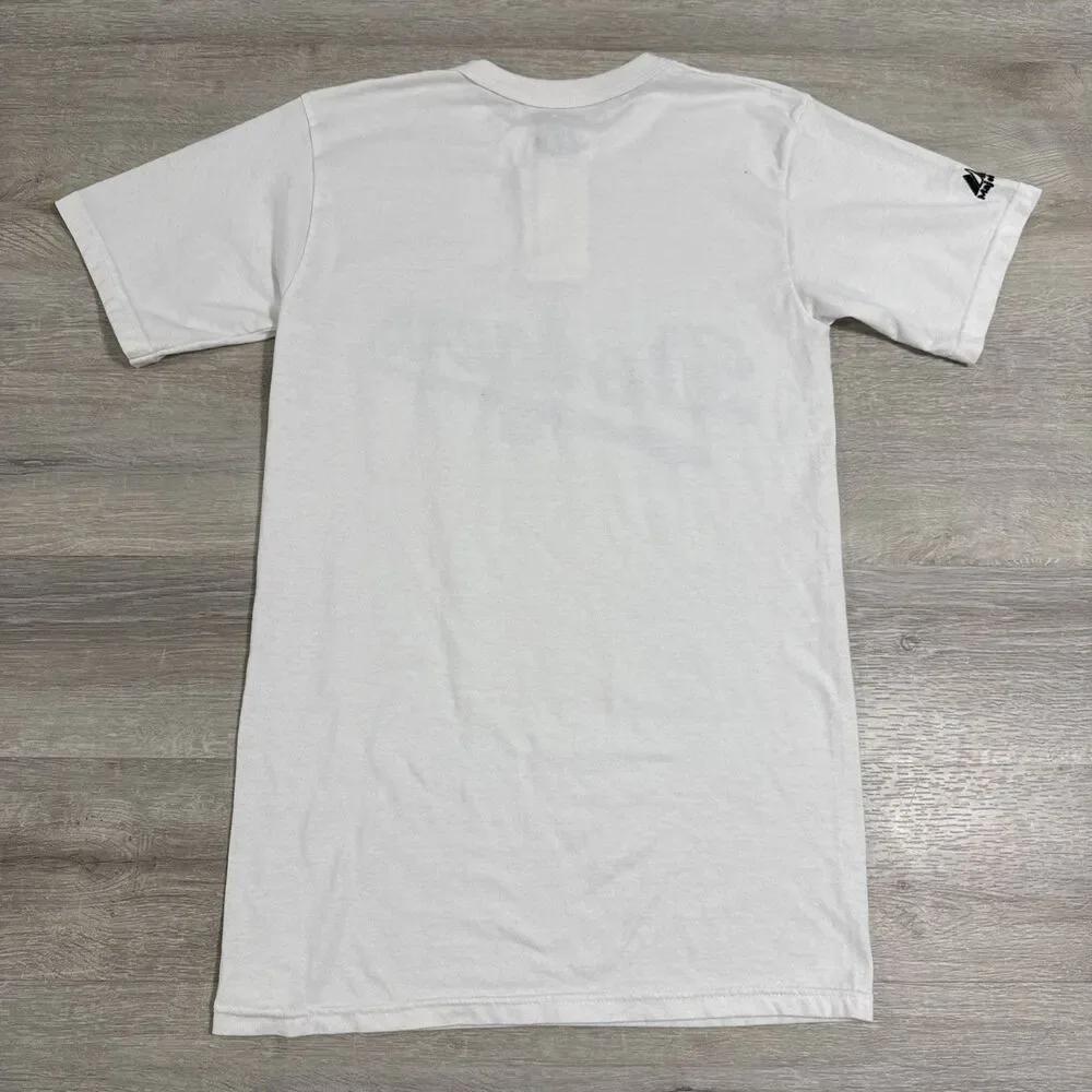 Los Angeles Dodgers Shirt Majestic Men’s Small White Henley MLB Baseball
